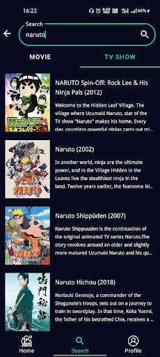 The Show App Screen 3