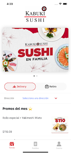 Android application Kabuki Sushi screenshort