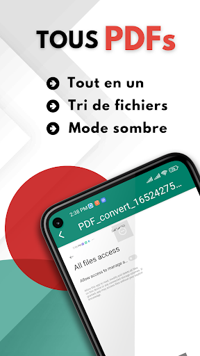 Android application Lecteur PDF : visionneuse PDF screenshort