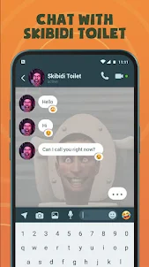 skibidi toilet fake video call