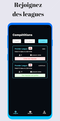 Android application SporTheos Fantasy Football screenshort