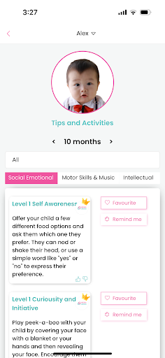 SMILE - Baby Milestones Screen 2