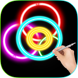 Draw Glow Fidget Spinner icon