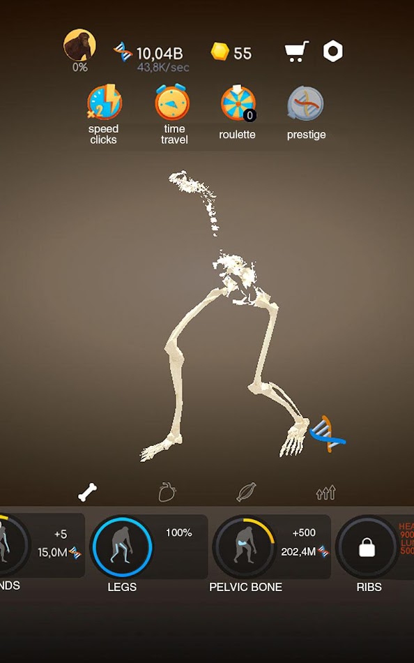 #10. Idle Evolution - Cell to Human (Android) De: A A G BROTHERS SOFTWARE DESIGN