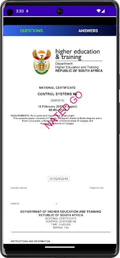 TVET Control Systems N6 Screen 3