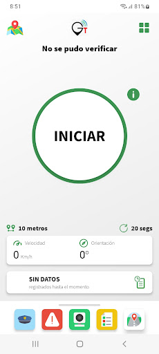 Android application GT TRACK ME screenshort