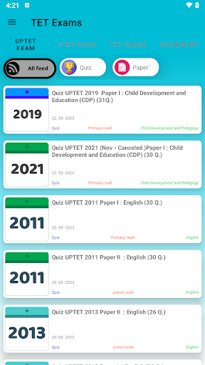 TEST TET Exam➤ CTET UPTET etc