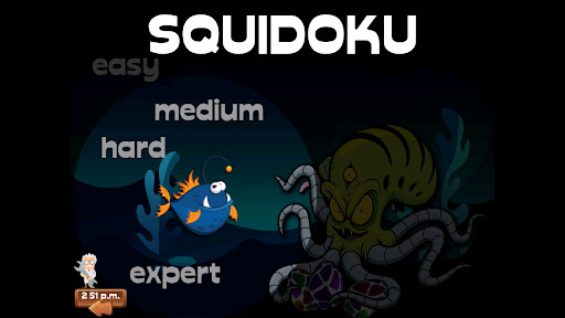 Android application Squidoku screenshort