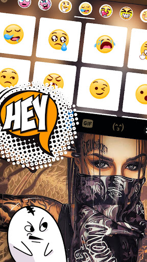 Gangsta Tattoo Girl Keyboard B Screen 3