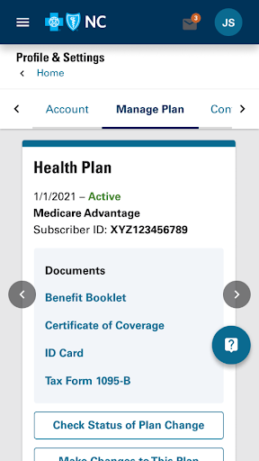 Screenshot of Blue Connect Mobile NC
