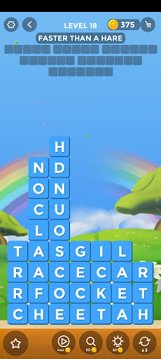Screenshot of Word Stacks Letter Puzzle Game