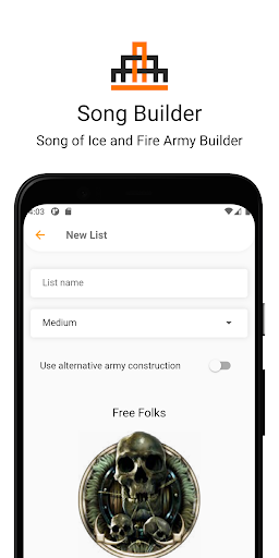 Android application Song Builder screenshort