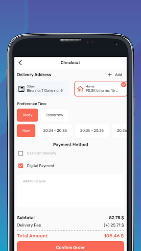 Android application LEZ34 Restaurant Food Delivery screenshort