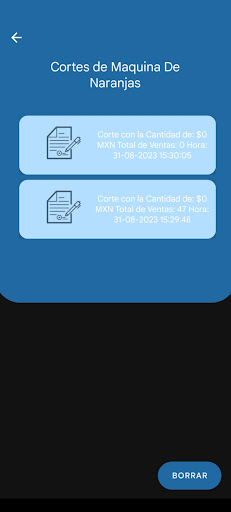 Android application ADE Remoto Vending screenshort
