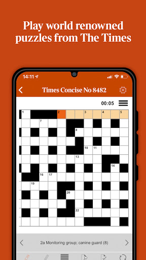 Screenshot of Times of London Puzzles
