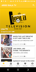 ARISE IGALA TV 3.2.0 APK + Mod (Unlimited money) إلى عن على ذكري المظهر
