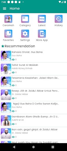 Android application Ceramah Adi Hidayat Offline screenshort