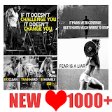Fitness Gym Quotes Cards icon