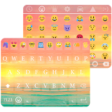 Beach Sunset Theme - Emoji Keyboard Wallpaper icon