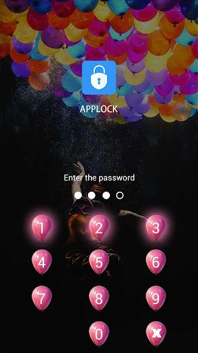 AppLock Theme Balloon Screen 2