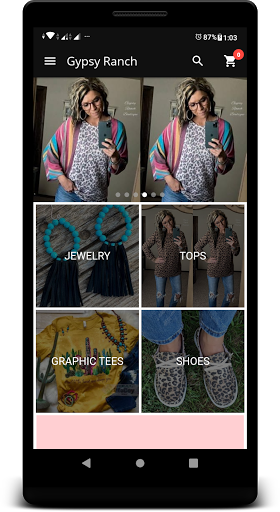 Android application Gypsy Ranch Boutique screenshort