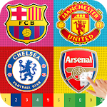 Cover Image of Скачать Football Logo Color By Number-Soccer Logo Coloring 1.7 APK