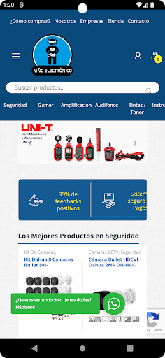 Android application Niño Electrónico: Tienda screenshort