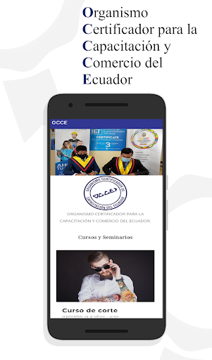 Android application OCCE - Organismo Certificador screenshort