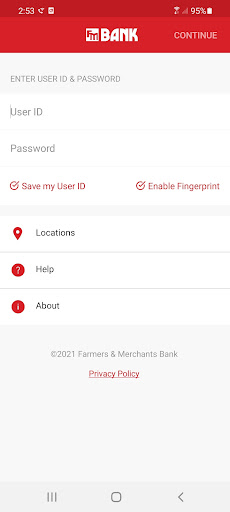 Android application Bankwithfm Mobile Banking screenshort