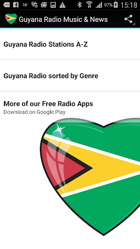 Android application Guyana Radio Stations screenshort