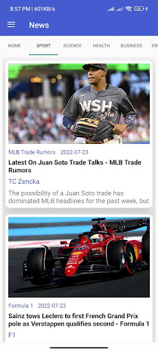 NewsTrough Screen 2