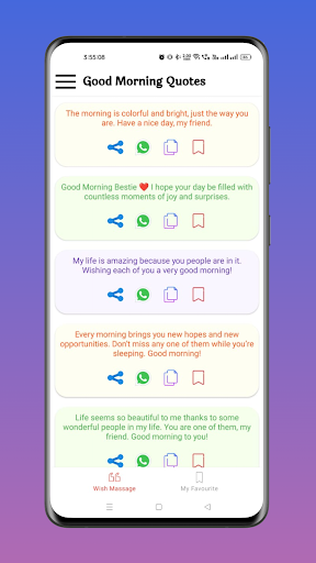 Good Morning Quotes App Screen 2
