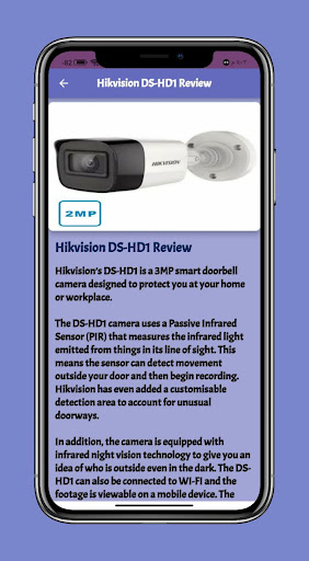 Android application hikvision camera Guide screenshort