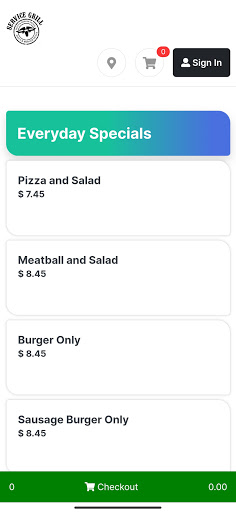 Service Grill Pizza and Burger Screen 2