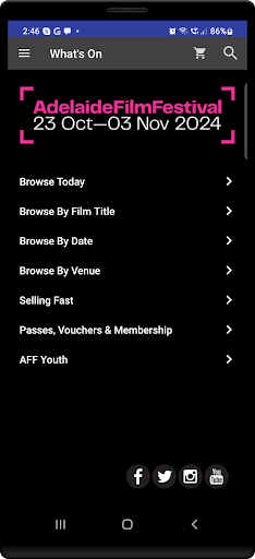 Adelaide Film Festival Screen 2