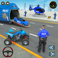 Police Car transporter Game 3D