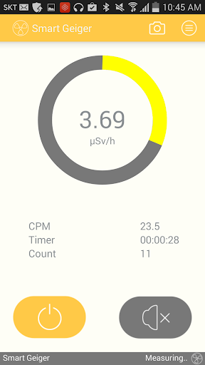Android application Smart Geiger EX screenshort