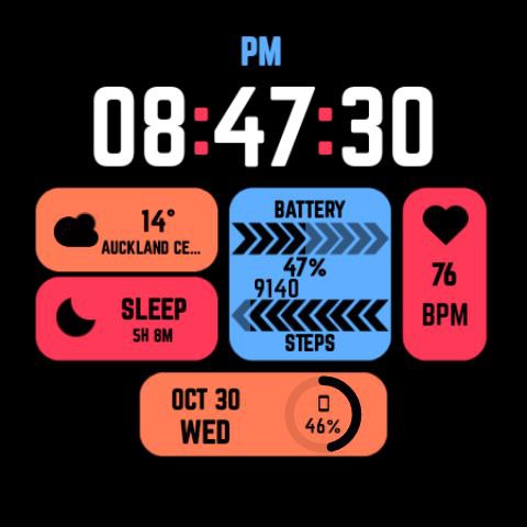 Nighty Digital 45 - watch face screenshot 20