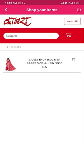 Android application KABRA SAREES screenshort