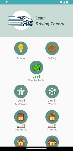 Android application Learn Driving Theory screenshort