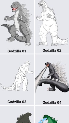 How to draw Godzilla monstersのおすすめ画像5