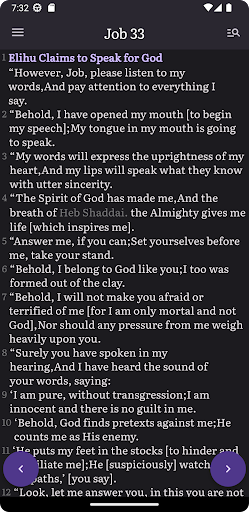 Amplified Bible & Commentary Screen 3