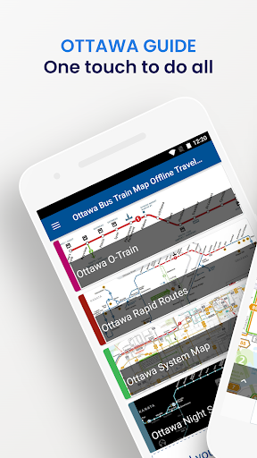 Android application Ottawa Bus Train Map Offline screenshort