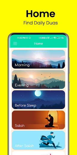 Android application Duas for everything screenshort