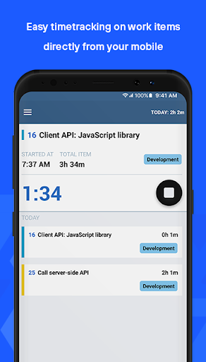 Android application Timetracker screenshort