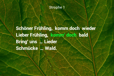 Gedichte genießen Screen 2