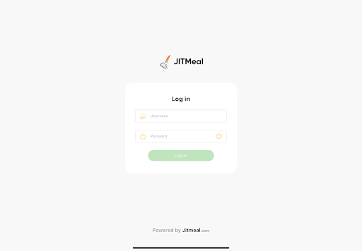 Android application POS — JITMeal screenshort
