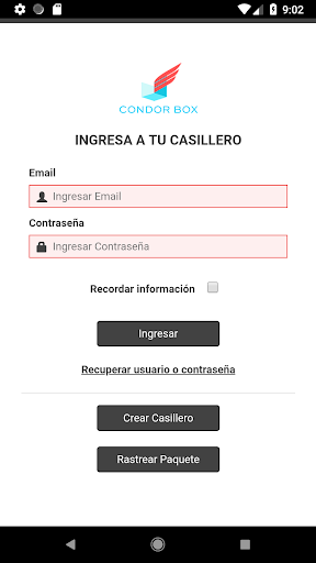 Android application Condor Box screenshort