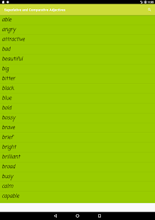 Скачать Superlative and Comparative Adjectives Онлайн бесплатно на Андроид