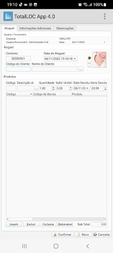 TotalLOC APP 4.0.1 Screen 2